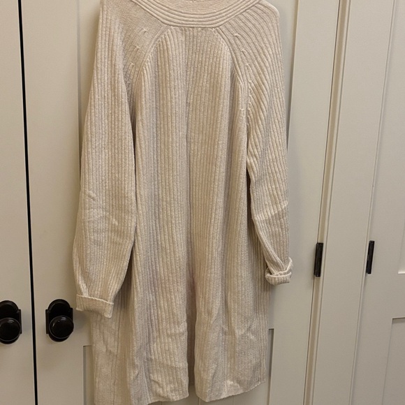 Universal Thread Cream Ribbed Cardigan - Picture 3 of 4